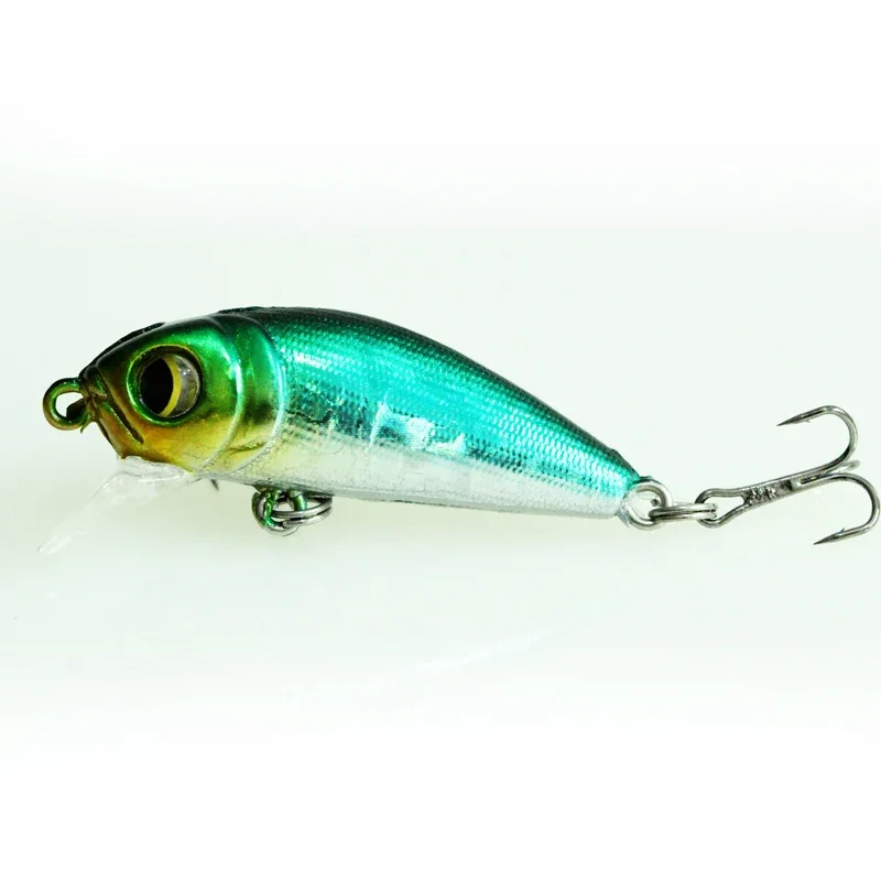 Señuelo de Pesca de pececillos de piezas, cebo duro de 47mm4.8g, Wobbler Jig Bait Crankbait, aparejos de Pesca de lubina a rayas, SwimBait - imagen 5