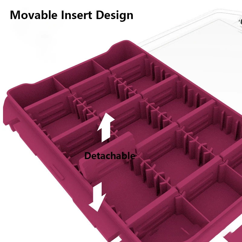 Caja de aparejos de pesca, contenedor de señuelos, caja de herramientas de pescador, organizador de almacenamiento de gancho para accesorios de pesca, artículo de carpa - imagen 2