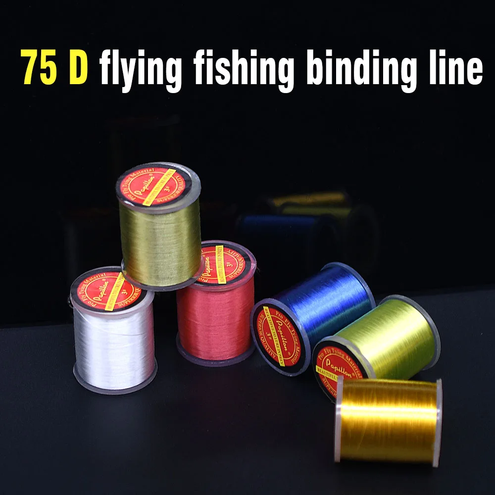 Hilo de Seda para Atar Moscas, 6 Colores, 450M, 75D, Hilo Sedoso para Atar Moscas de Pesca - imagen 3