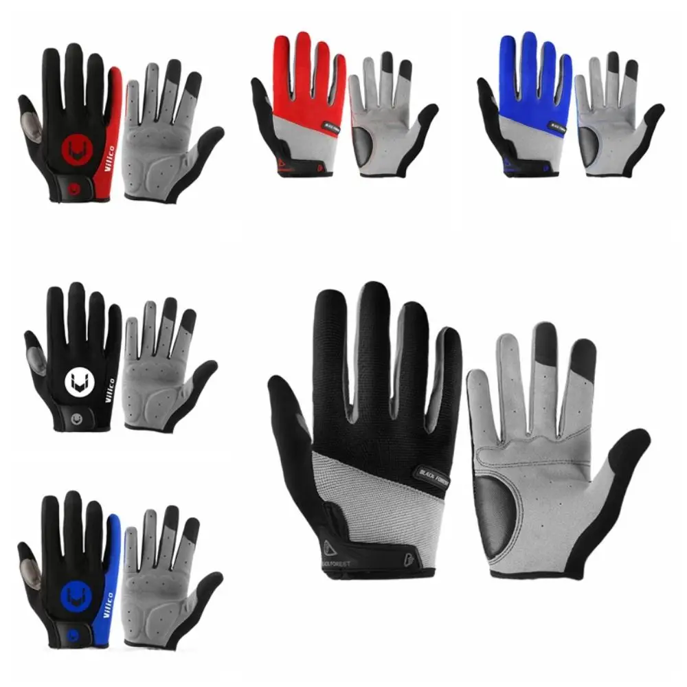 Guantes de dedo completo antideslizantes para bicicleta, cómodos, resistentes a la temperatura, amortiguadores, 1 par - imagen 3