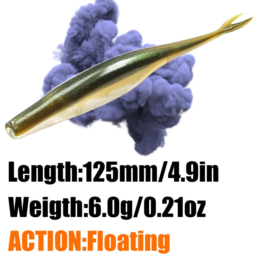 PEAK-señuelo de pesca flotante, cebo suave profesional de 125mm, Wobblers artificiales de carpa de calidad loca - imagen 2