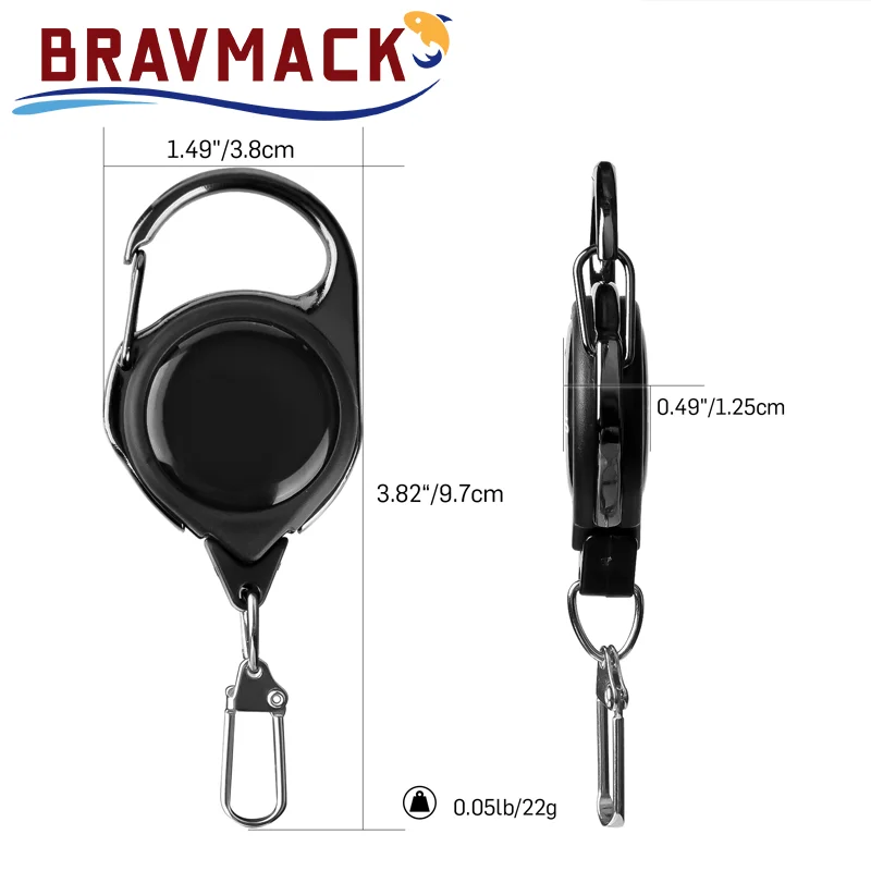 Tijeras de línea trenzada de pesca, tijeras de línea de pesca con soporte retráctil para insignia, accesorios, tijeras de pesca - imagen 3