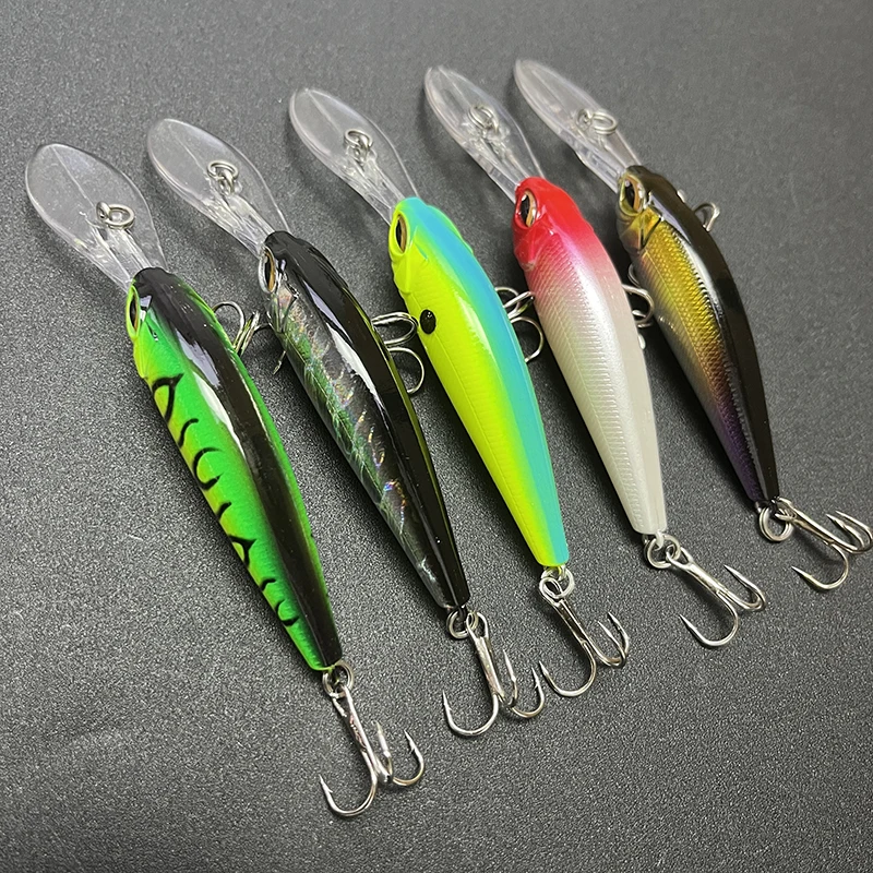 Señuelos de pesca de pececillo de labio largo, 60mm, 6g, Wobblers, cebo Artificial flotante de buceo profundo para trucha, lubina, Jerkbait, equipo de Swimbait - imagen 4