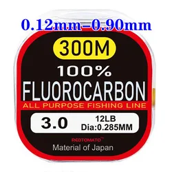 Línea líder fluorocarbono de Japón transparente para pesca carpa