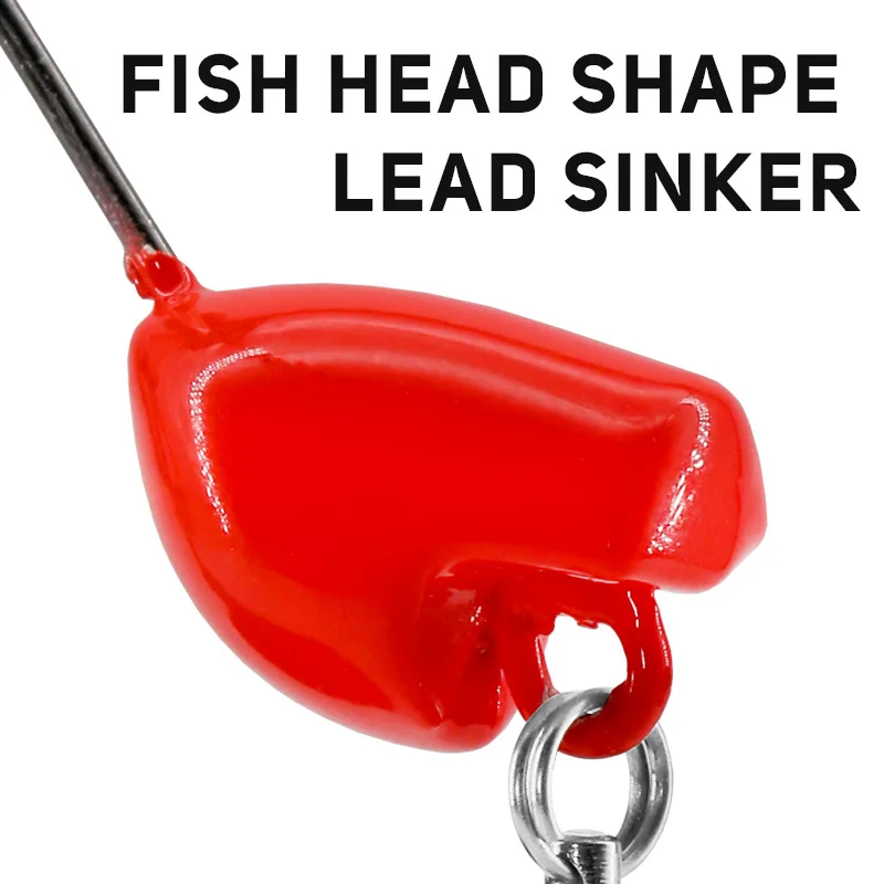 Señuelos de rotación con cabezal de anzuelo de pesca, 3-7g, Spinner, gusano, cuchara de Metal, aparejo, plomo, señuelos artificiales, lote de 3 piezas en oferta - imagen 5