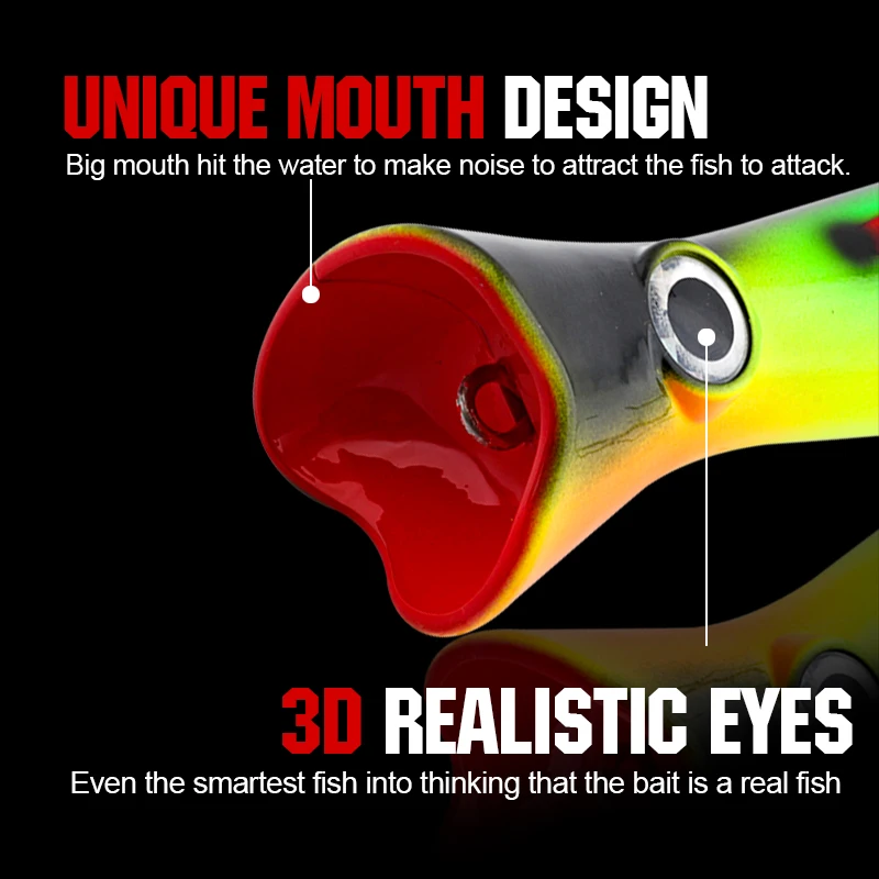 FJORD Poppers-señuelo de pesca de mar, cebos duros flotantes de 165mm y 82g, Pace en forma de Z a través del alambre, accesorios de pesca para construcción - imagen 3