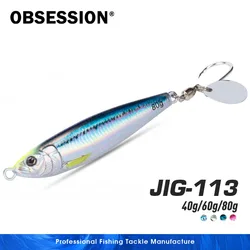 Obsession J113 Jig de metal para agua salada – Spinner Jigbait