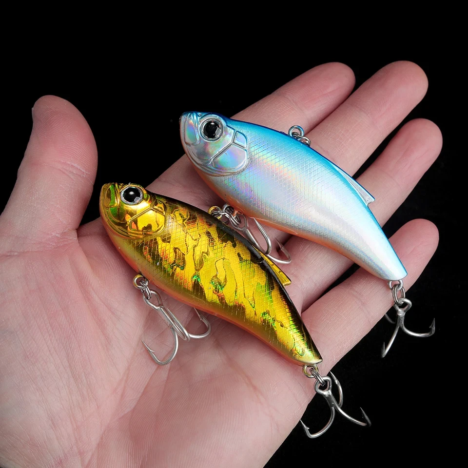 WALK FISH-Señuelos de Pesca con vibración VIB, 75mm, 14,5g, Crankbaits sin labios, Wobblers que se hunden, cebo duro Artificial de agua salada, aparejos de Pesca - imagen 4