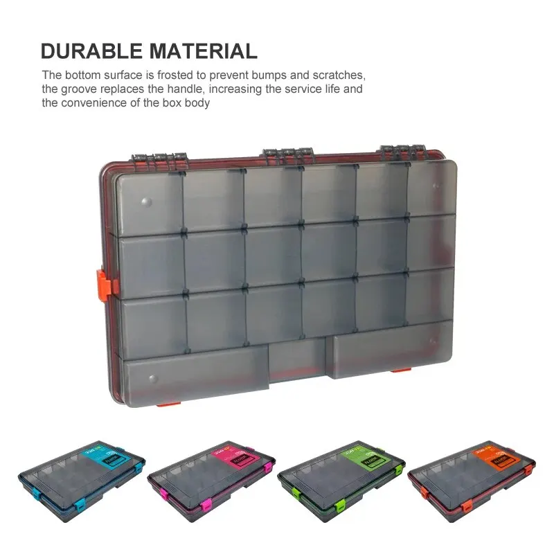 Caja de aparejos de pesca 3700, gran capacidad, accesorios impermeables, almacenamiento de señuelos, cebo, bandeja de almacenamiento 3600, cajas organizadoras de señuelos - imagen 2