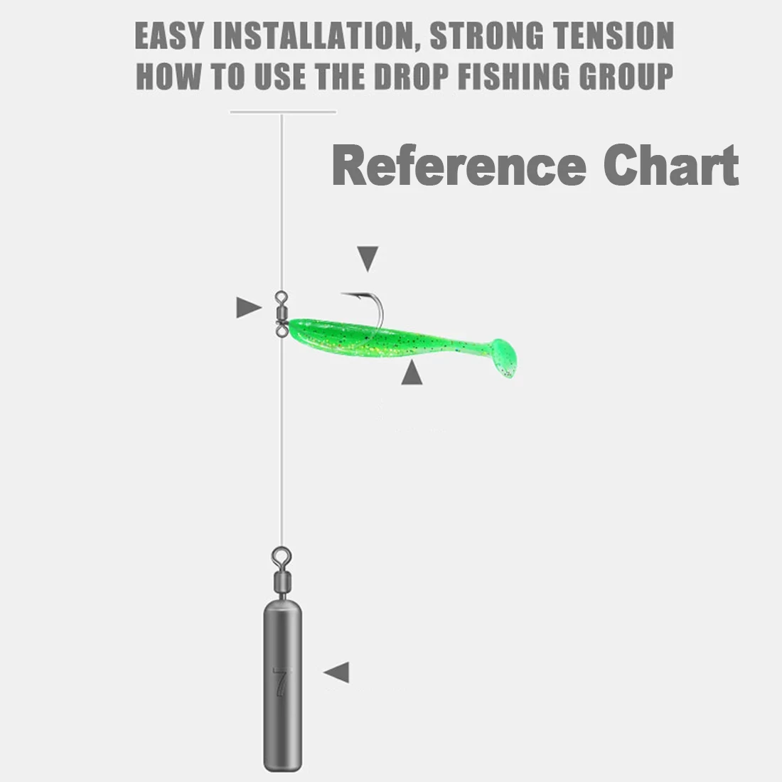 FishTrip 10 Uds gancho de tiro giratorio gancho de gusano de espacio ancho para pesca con señuelo suave, agua salada y agua dulce - imagen 4
