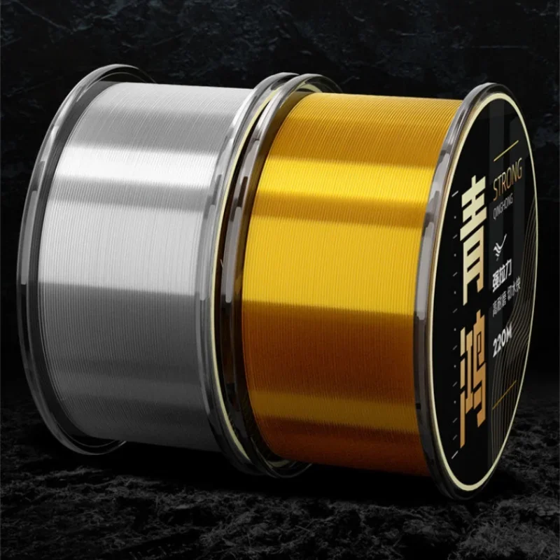 Línea de Pesca súper fuerte de 220m, línea principal de nailon, línea de señuelo suave resistente al desgaste, línea de Pesca de nailon antiflexión, Pesca de carpa - imagen 3