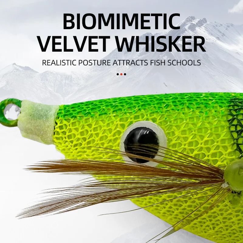 Camarón Horizontal de envoltura luminosa, anzuelo de calamar y camarón de madera de 10cm, cebo redondo para camarones y vientre, cebo falso - imagen 3