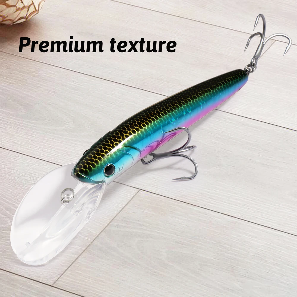 GOBAIT-señuelo de Pesca flotante Minnow, sistema de equilibrio de bola de acero, Wobbler, aparejos Popper, Crankbait, 15g, 12,7 cm - imagen 5