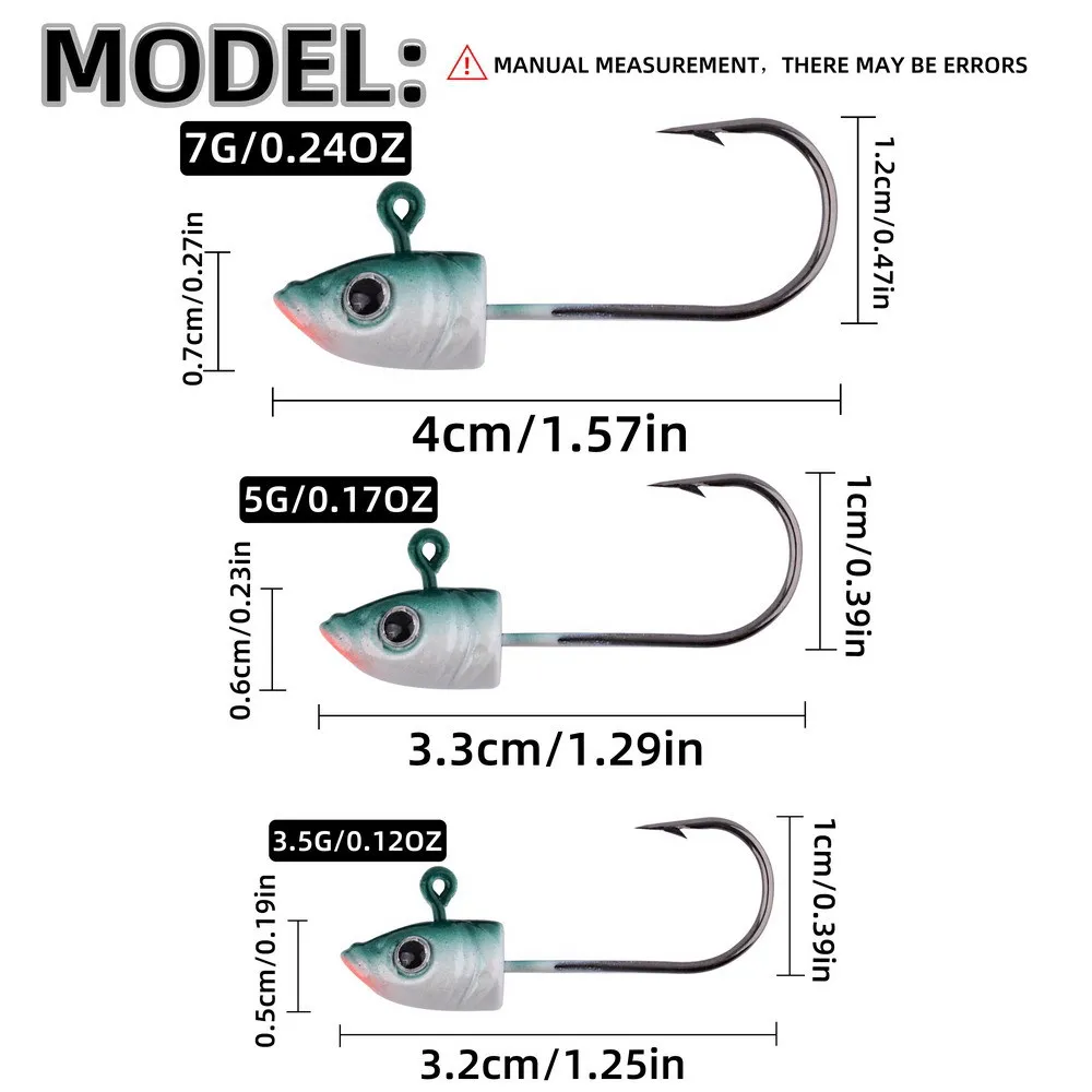 Jig head plomo alto rendimiento para wobbler y vinilo - imagen 3