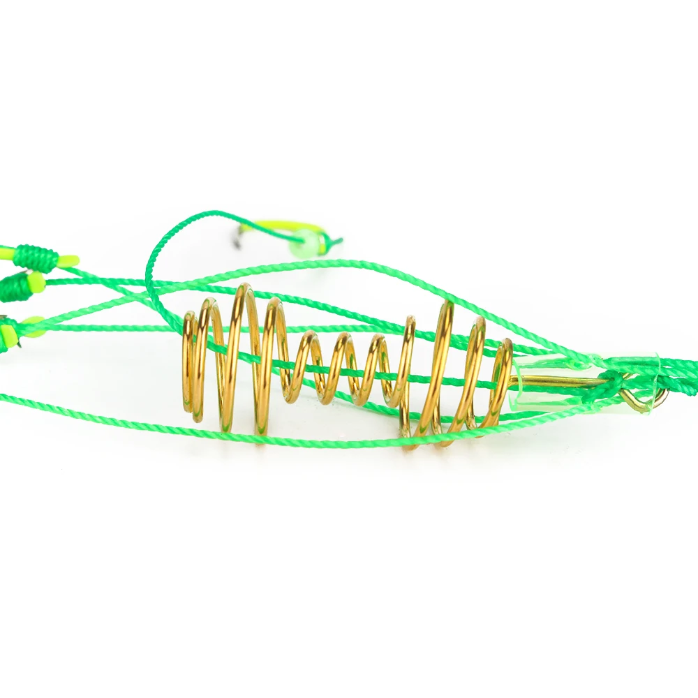 Anzuelos de pesca de alto carbono, alimentador esférico de carpa, herramienta de gancho de explosión colgante a prueba de bomba, gancho de explosión antibobinado, 4 Uds. - imagen 5