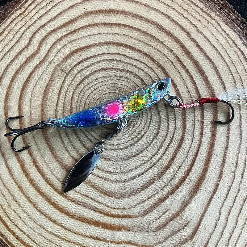 4 Uds 15G 4,9 CM cucharas de pesca señuelos intermitentes de Metal cebo duro para pesca de trucha Trolling y equipo de pesca de fundición - imagen 5