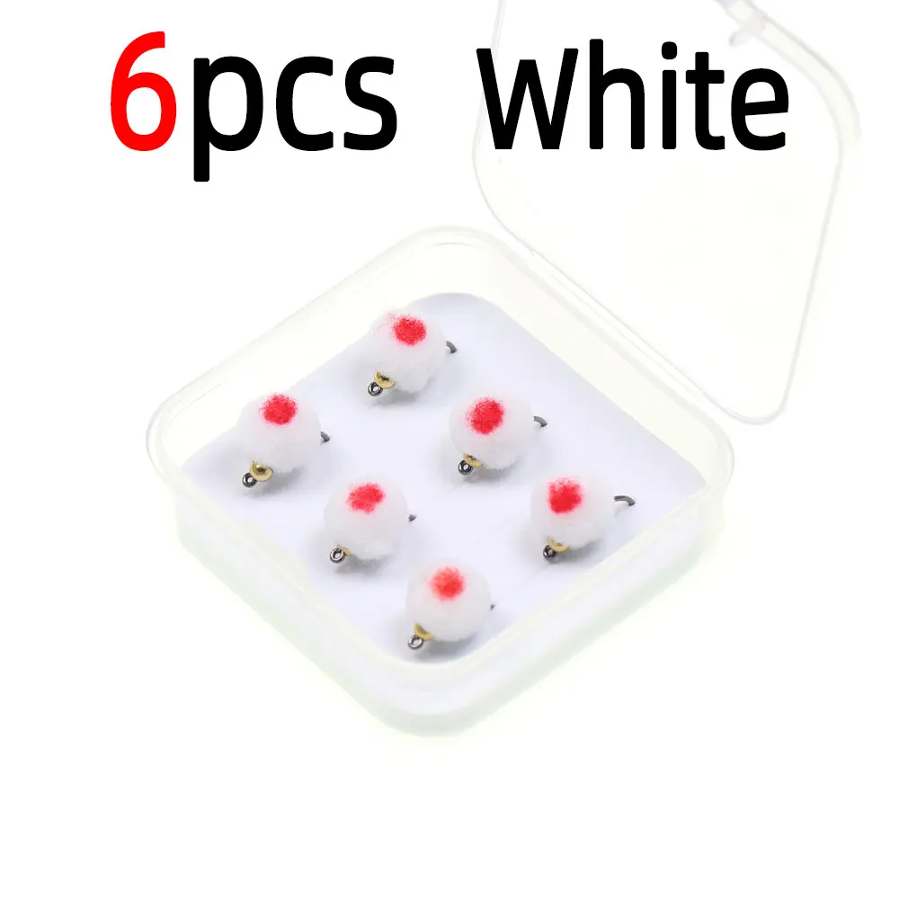 6pcs White