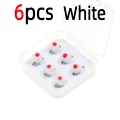 6pcs White