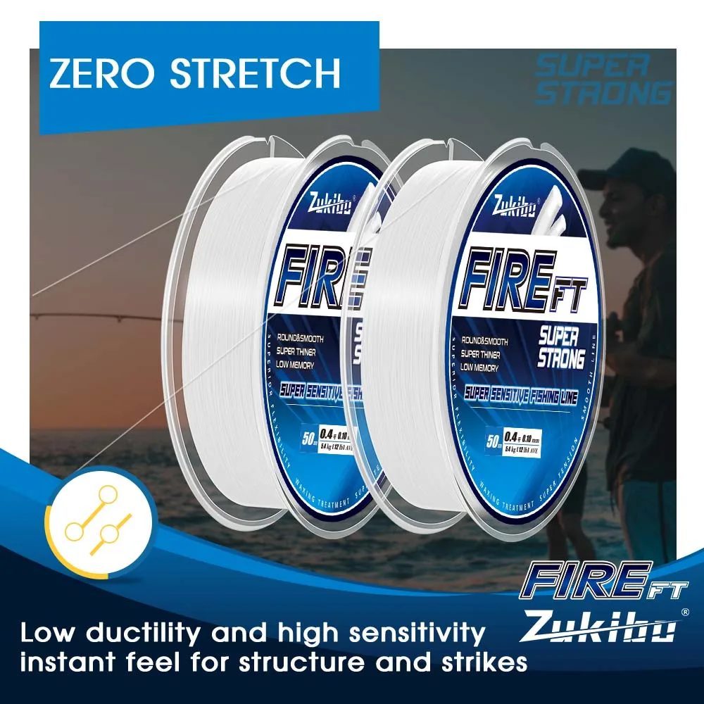 ZUKIBO Fireline Trenzado PE fino, fuerte y suave - imagen 5