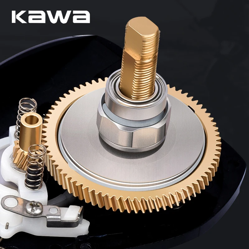 Kawa-carrete de pesca de Jigging lento, carrete de aluminio, rueda de arrastre máximo 15kg, rodamientos 8 + 1, relación 6,4: 1, peso 251g, nuevo - imagen 4