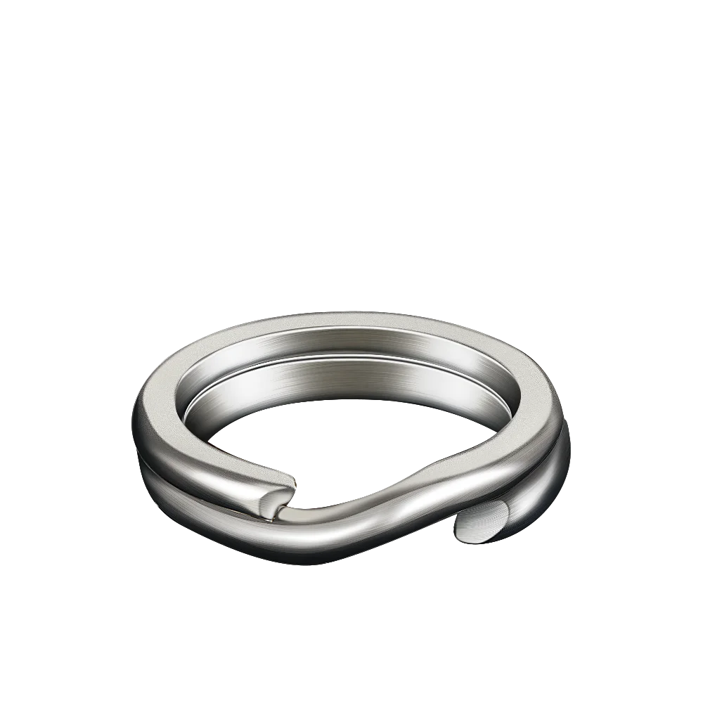 50 Uds anillos divididos pesca anillos de señuelo de acero inoxidable aparejos terminales de agua salada anillos divididos conectores de pesca anillos a presión - imagen 4