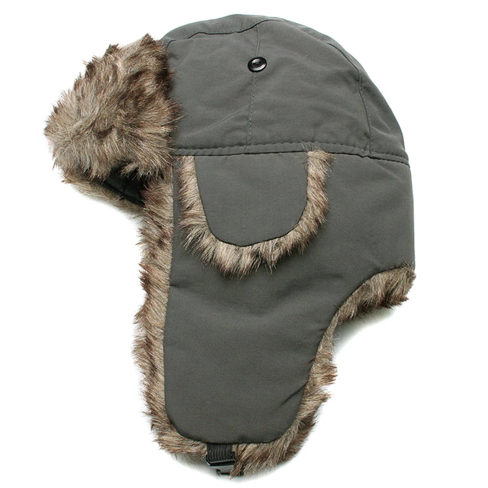 Gorro cálido al aire libre para hombres y mujeres Vintage de felpa Ushanka ciclismo montar Camping pesca gorras de terciopelo a prueba de viento sombreros de invierno - imagen 4