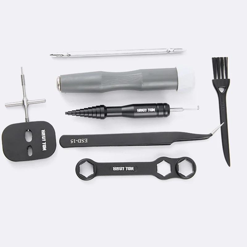 Removedor de pasador de rodamiento de carrete de pesca multifuncional, llave de mantenimiento, destornillador, pinzas, herramienta, rueda de gota de agua modificada, 4/5/6 piezas - imagen 5