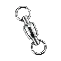 Giratorio Doble Inox con Mosquetón – Rodamiento Bolas para Pesca