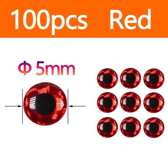 Red 100pcs 5mm