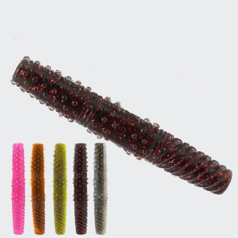 Señuelo de pesca de 8 piezas, 3,9g, 6,5 cm, cebo suave, gusano fino flotante para aparejo loco Texas Rig Ned Rig, cebo Artificial SwimBait de agua salada - imagen 4