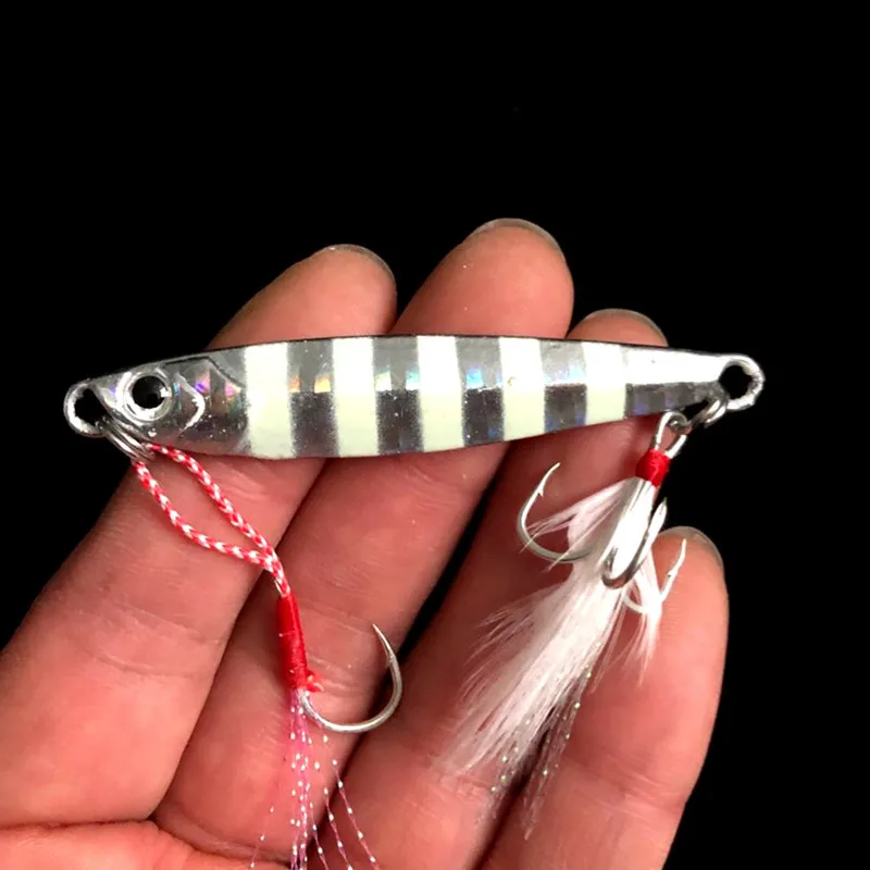 Señuelo de pesca Jigbait de fundición larga Shore, 10g, 5,2 cm, plantillas de Metal artificiales, cebo duro, 1 pieza en oferta - imagen 5