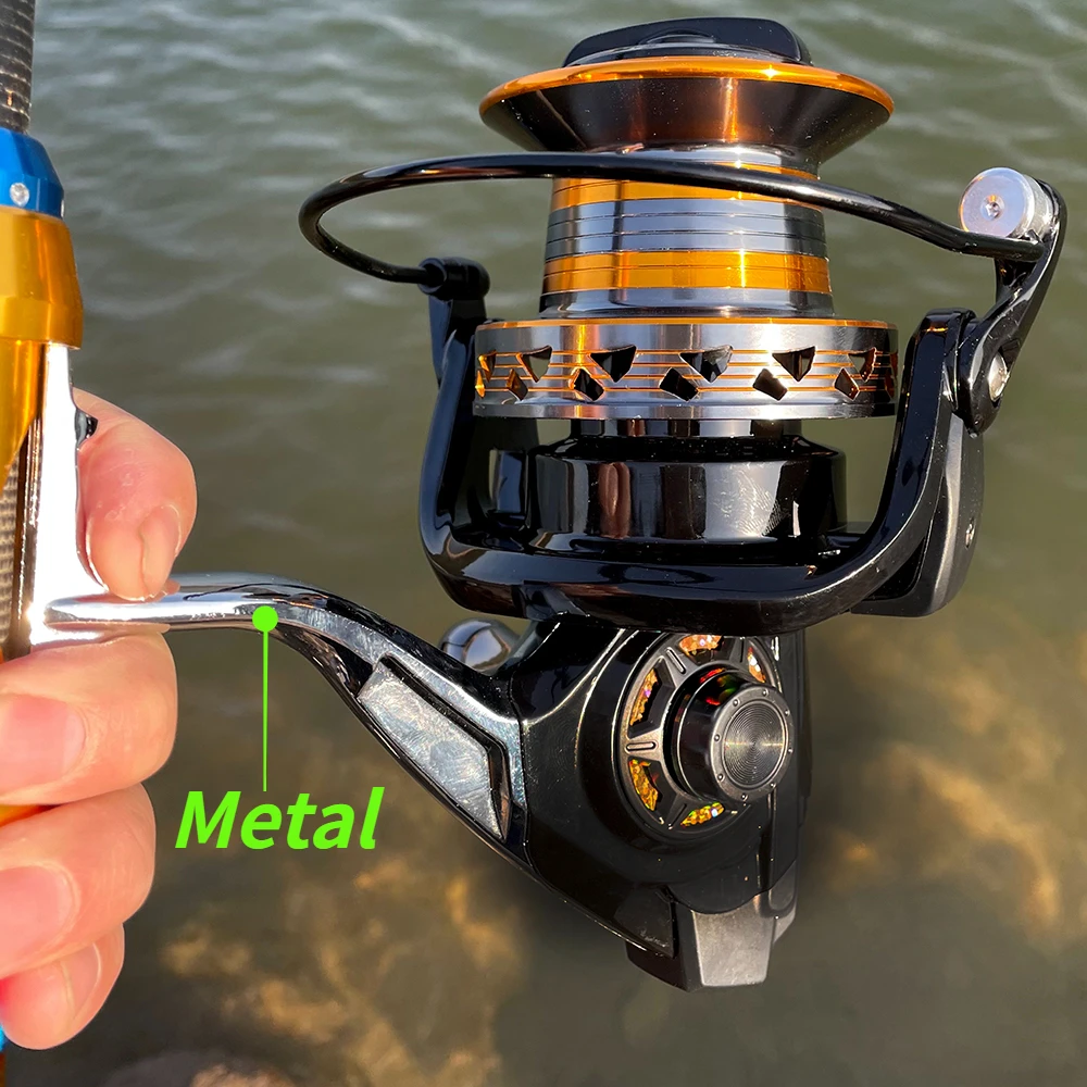 Carrete de Pesca giratorio de tiro largo serie 9000/10000/12000, rueda de Pesca de Surf, arrastre máximo de 30KG, carrete de arrastre grande para agua salada - imagen 3