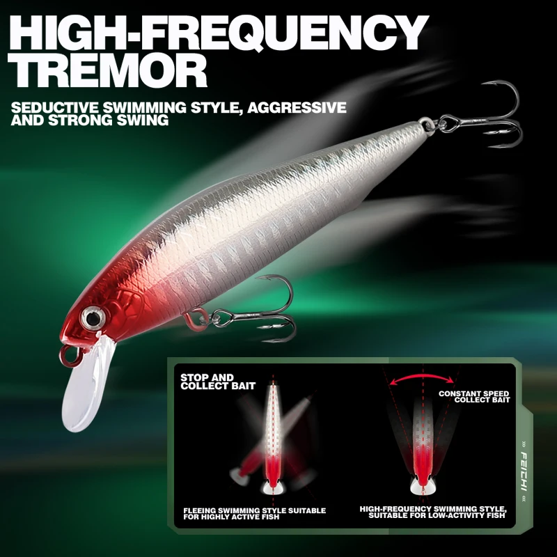 TAIYU 1-5 uds Señuelos de Pesca de larga distancia hundimiento Minnow cebos duros cebo Wobbler Artificial con caja para aparejos de pesca de mar - imagen 4