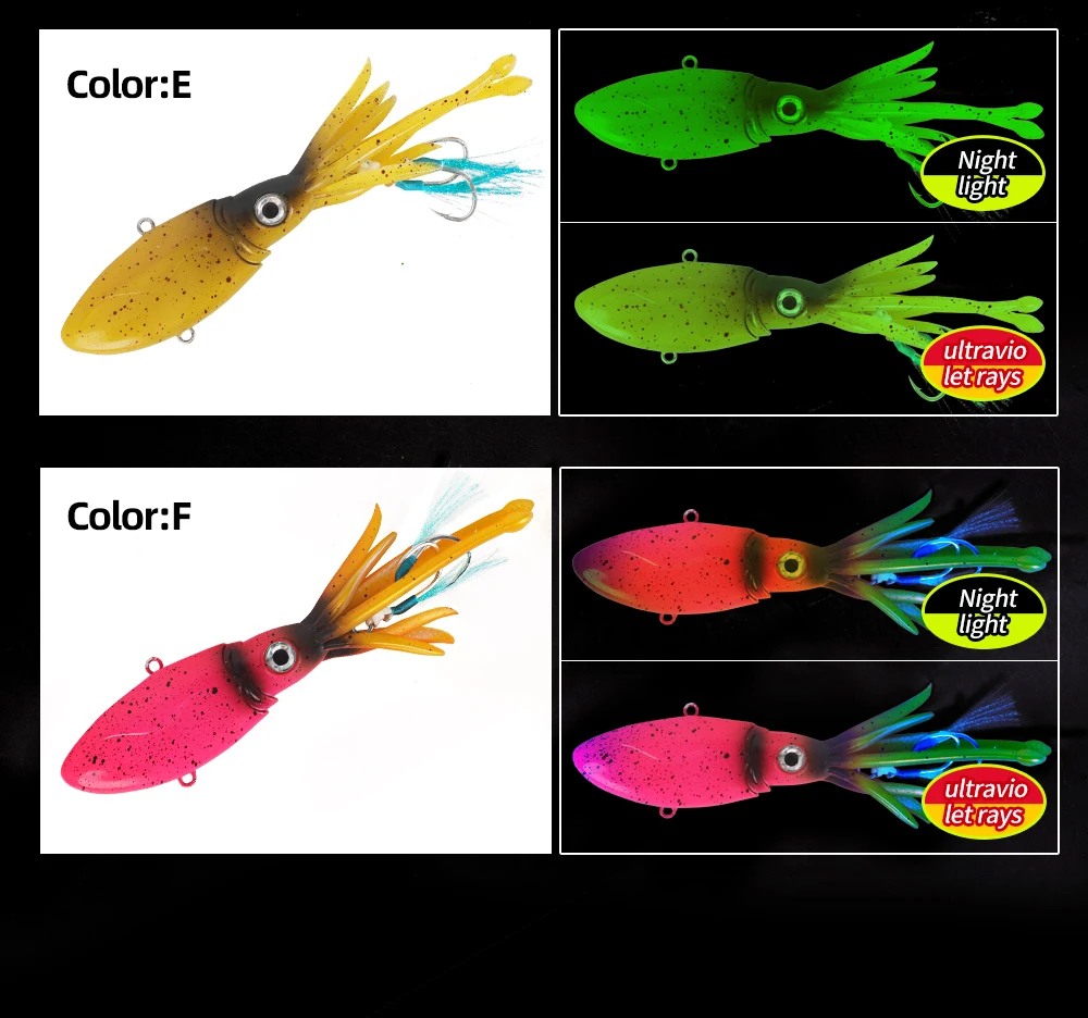 90g/130g pulpo biónico calamar suave pesca en el mar Wobbler cuerda anzuelo aparejo calamar cebo suave de aguas profundas - imagen 2