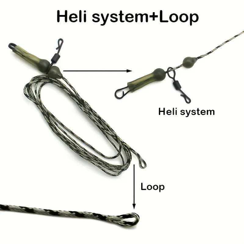 Montaje helicóptero Rigtrip – Leadcore y giratorios quick change carpa - imagen 3