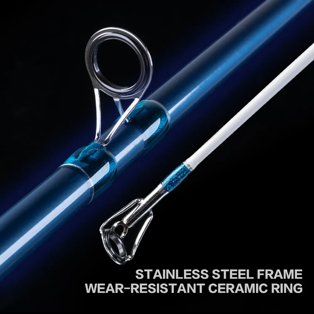 Goture QUESTER-caña de pescar giratoria para agua salada, accesorio de pesca portátil con potencia MH de 3,6-3,9g, 4,2 m, 120 m, 3 estaciones - imagen 4