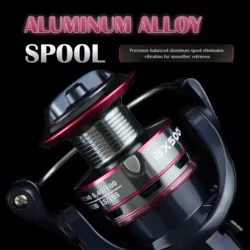 Carrete de pesca Rooblinos BX 1000-7000 carrete giratorio de acero inoxidable carrete de pesca con rodamiento 8KG máximo para pesca en el mar pesca de carpa