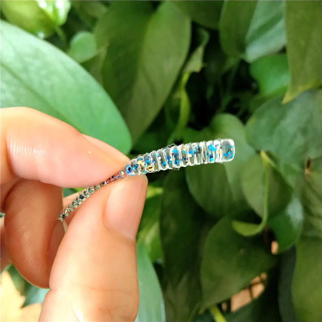 Swolfy-mini señuelos blandos de goma para pesca en roca, cebos de gusano suave, cebos artificiales de silicona para lubina, 4cm, 50 unidades - imagen 3