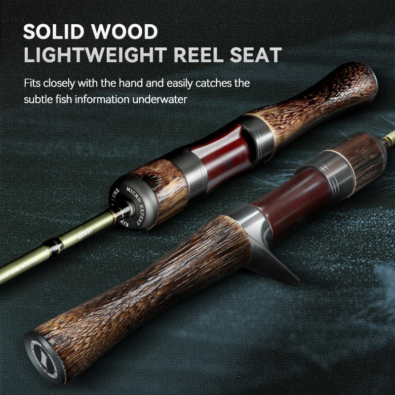 Cañas de pescar Kingdom STREAM KING ultraligeras 62g fundición giratoria 1,45/1,65/1,39/1,53 m UL Baitcasting viaje corriente caña de pescar - imagen 3