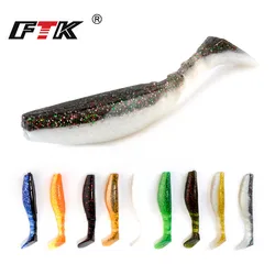 FTK Gusano Blando de Silicona para Lubina - Cebo de Pesca 10 cm
