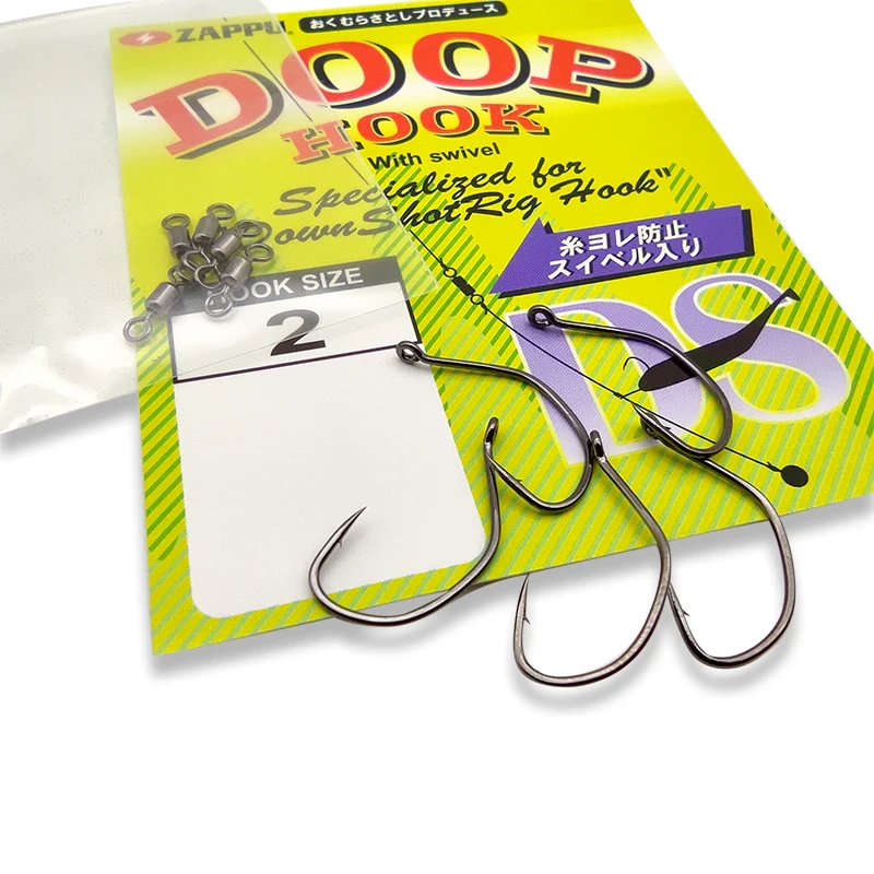 ZAPPU-anzuelos japoneses DOOP con gancho giratorio especializado para tiro hacia abajo, aparejo de 5 piezas, anzuelo de lubina, gancho de cebo suave - imagen 4