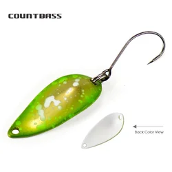 Cucharas de trucha UV COUNTBASS sin púas para lucio