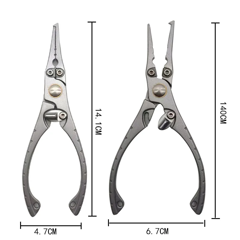 Alicates de pesca de acero inoxidable 420, tijeras multifuncionales para exteriores, Mini Alicates para señuelos - imagen 2