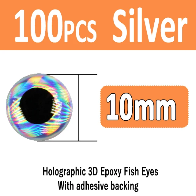 Silver 10mm 100pcs
