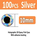 Silver 10mm 100pcs