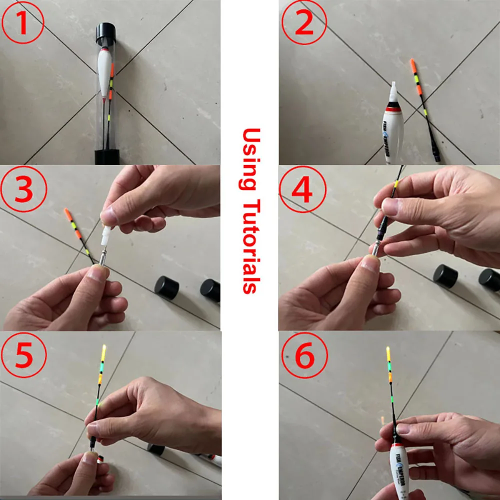 2 unids/lote pesca de verano LED noche luminosa flotador electrónico flotabilidad grande 3g-13g con batería CR425 2024 aparejos de pesca - imagen 5