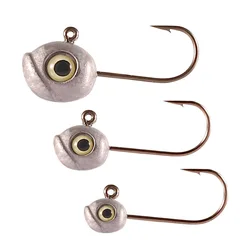 TAKEDO Jig Head con ojos – Anzuelos para trucha y lubina