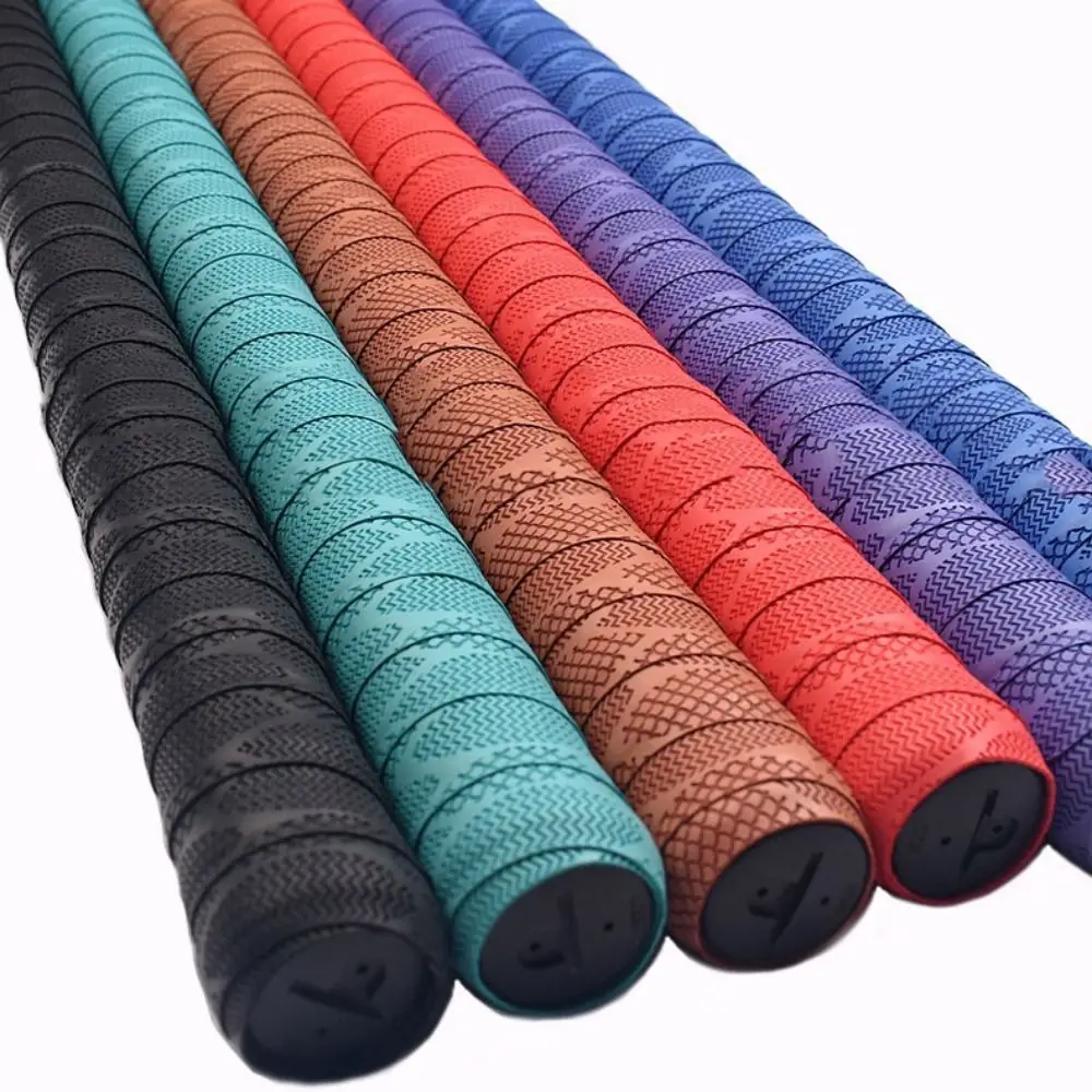 Agarre de bádminton con flor de Panda, mango antideslizante, banda para el sudor para bádminton, cinta de agarre para raqueta absorbente para el sudor de dibujos animados, caña de pescar - imagen 5