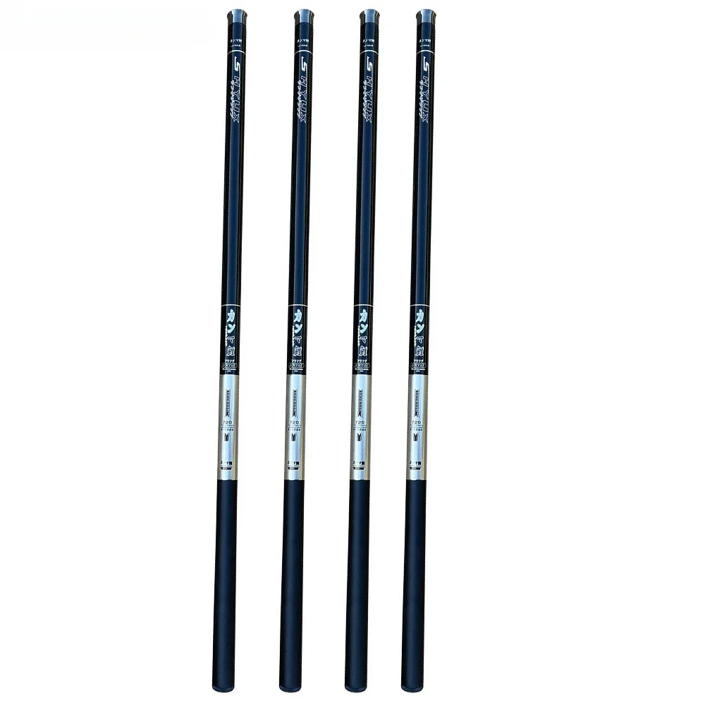 Caña de pescar telescópica GHOTDA, 3,6 m, 4,5 m, 5,4 m, 6,3 m, 7,2 m, caña de pescar manual de fibra de carbono, caña duradera para Pesca de carpa - imagen 3