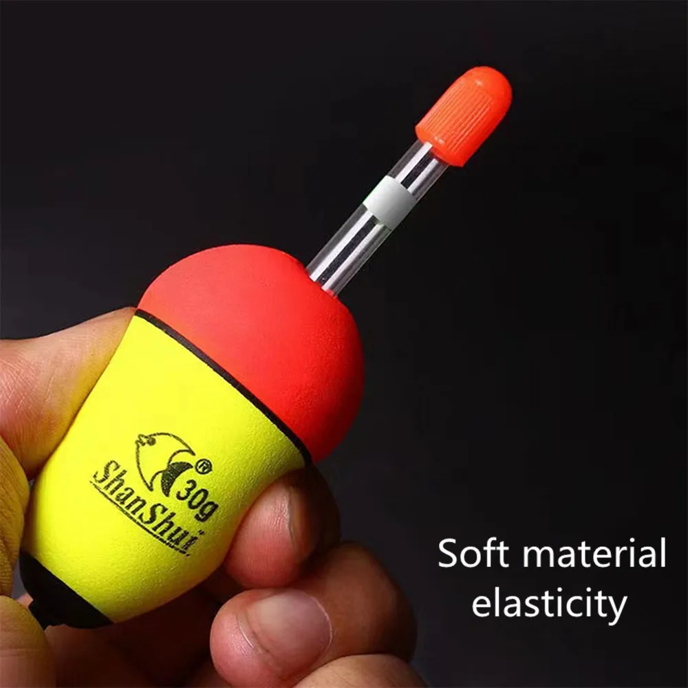 Flotador luminoso de espuma EVA para pesca nocturna, palo de luz de plástico, Bobber para pesca en el mar, roca, pesca al aire libre, 5/10/15/20/30/40g - imagen 4